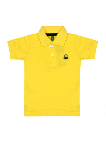 T-Shirt Bimbo United Colors Of Benetton - Cotone Organico, Girocollo, Maniche Corte, Stampa Ad Acqua, Con Bottoni A Pressione Su Spalla