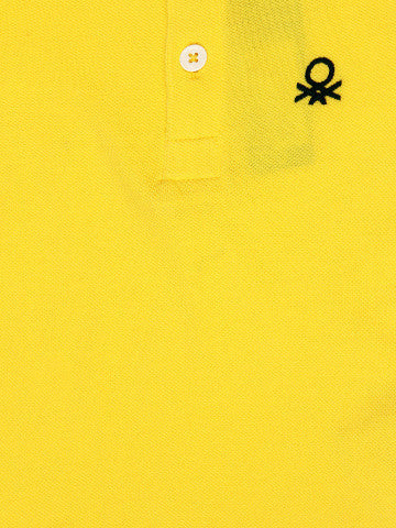 United Colors of Benetton Boys Yellow Polo T-shirt – test-store-images