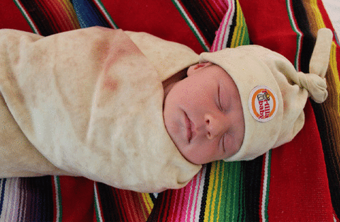 Tortilla Baby Swaddling Blanket