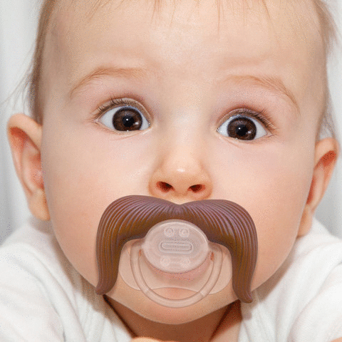 Cowboy Mustache Pacifier