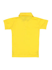 United Colors of Benetton Boys Yellow Polo T-shirt
