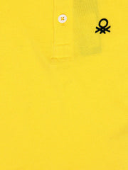 United Colors of Benetton Boys Yellow Polo T-shirt